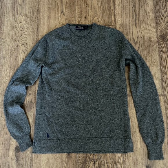 Polo Ralph Lauren Grey Cashmere Sweater Size Small - Picture 1 of 4